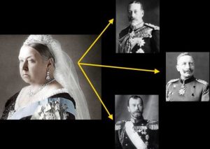 Read more about the article Când a început primul război mondial (1914), liderii a trei țări puternice – Marea Britanie, Germania și Rusia – erau toți nepoții reginei Victoria a Marii Britaniei! Cam mare coincidenţa…